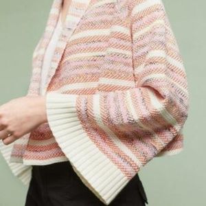 Anthro Striped Knit Kimono Cardigan
